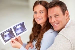 couple with sonogram