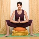 pregnant mom doing yoga