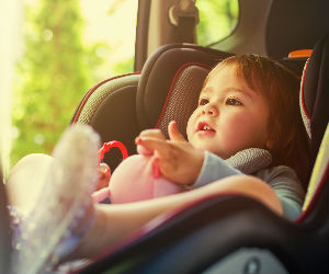 Baby in car seat