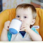 baby drinking milk