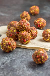 Strawberry Pistachio Energy Balls for pregnancy hunger